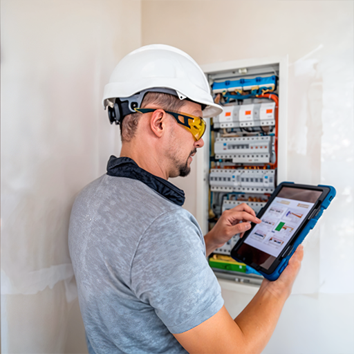 Instalação de controlo elétrico de acessos