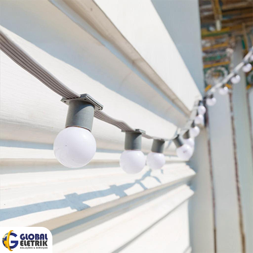 instalação de iluminação LED de baixo consumo